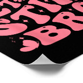 Lass mir Stim Bro Funny Autism Awareness Groovy Poster (Ecke)