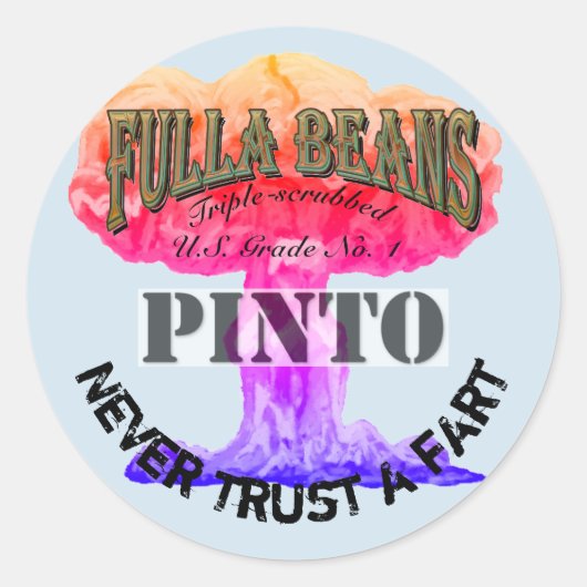 Lass mir, wer mit diesen Aufklebern umging Runder Aufkleber (Vorderseite)