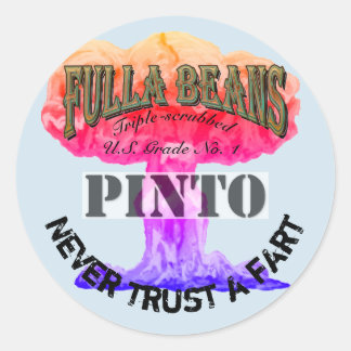 Lass mir, wer mit diesen Aufklebern umging Runder Aufkleber