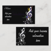 Lass Music Live_ Visitenkarte (Vorne/Hinten)