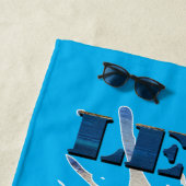 Lass Nass am Strand, Badetuch (Beispiel)