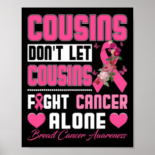 Lass nicht Cousins allein Brustkrebs bekämpfen Fra Poster