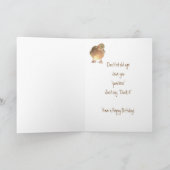 Lass nicht das Alter, du quackst den 70. Geburtsta Karte (Innenseite)