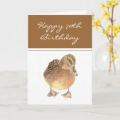 Lass nicht das Alter, du quackst den 70. Geburtsta Karte (Gelbe Blume)