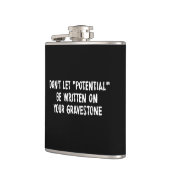 Lass nicht, dass auf deinem Graveston geschrieben  Flachmann (Links)