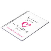 Lass nicht, dass dein Herz durcheinander gebracht  Notizblock (Linke Seite)