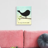 Lass nicht, dass dein Herz ein leichtes Bibelverse Leinwanddruck (Insitu (Wohnzimmer))