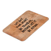 Lass nicht, dass dein Herz in Schwierigkeiten gera Magnet (Linke Seite)