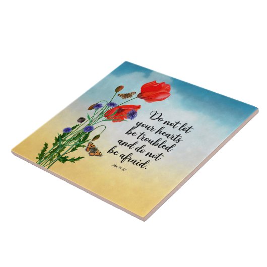 Lass nicht, dass deine Herzen beunruhigt sind Fliese (Seite)