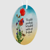 Lass nicht, dass deine Herzen beunruhigt sind Ornament (Vorderseite)