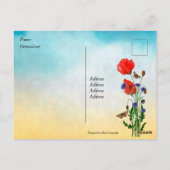 Lass nicht, dass deine Herzen beunruhigt sind Postkarte (Rückseite)