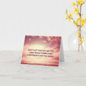 Lass nicht, dass der Himmel das Limit ist... Karte (Gelbe Blume)