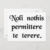 Lass nicht, dass die Bastards dich runter bringen Postkarte (Vorne/Hinten)