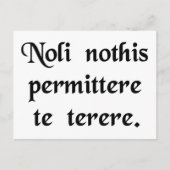 Lass nicht, dass die Bastards dich runter bringen Postkarte (Vorderseite)