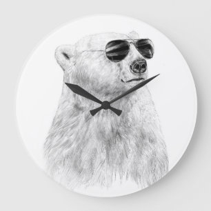 Lass nicht, dass die Sonne untergeht Große Wanduhr