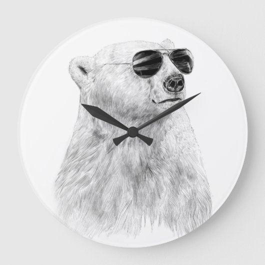 Lass nicht, dass die Sonne untergeht Große Wanduhr (Vorderseite)