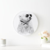 Lass nicht, dass die Sonne untergeht Große Wanduhr (Zuhause)