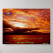 Lass nicht, dass die Sonne untergeht Poster (Vorne)