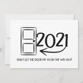 Lass nicht, dass die Tür dir auf dem Weihnachtsaus (Vorderseite)