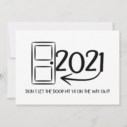 Lass nicht, dass die Tür dir auf dem Weihnachtsaus (Vorderseite)