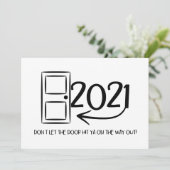 Lass nicht, dass die Tür dir auf dem Weihnachtsaus (Stehend Vorderseite)