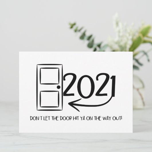 Lass nicht, dass die Tür dir auf dem Weihnachtsaus (Stehend Vorderseite)