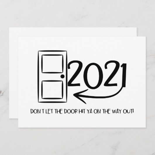 Lass nicht, dass die Tür dir auf dem Weihnachtsaus (Vorne/Hinten)