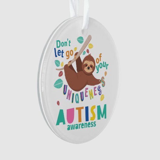 Lass nicht, dein einzigartiges Autismus-Bewusstsei Ornament (Vorderseite)