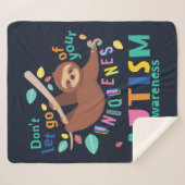 Lass nicht, dein einzigartiges Autismus-Bewusstsei Sherpadecke (Vorderseite (Horizontal))