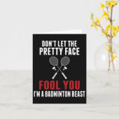 Lass nicht den Hübschen Gesichter Fool You Funny B Karte (Gelbe Blume)