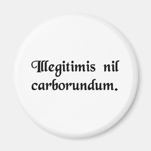 Lass nicht die Bastarde, die dich niederreißen. Magnet (Vorne)