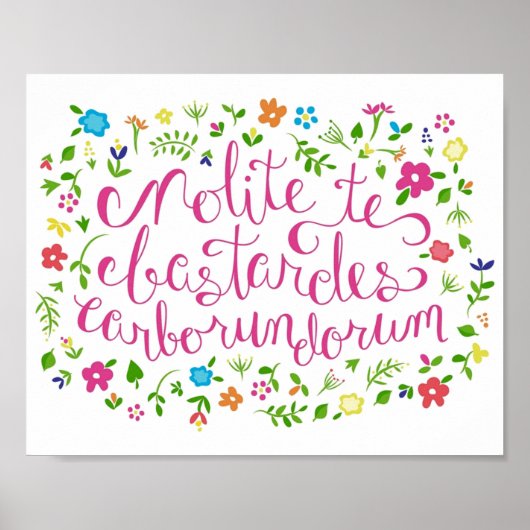 Lass nicht die Bastards, die dir den Regenbogenbod Poster (Vorne)