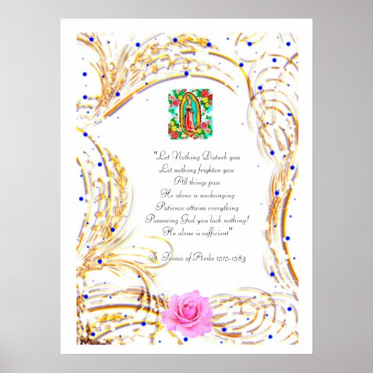 LASS NICHTS, DAS SIE UNTERSCHEIDEN KÖNNTE - PRAYER POSTER (Vorne)