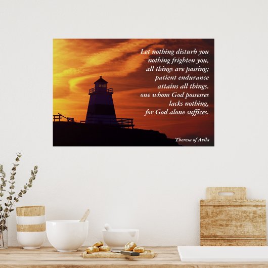 Lass nichts, was dich stört poster (Küche)