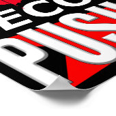 Lass nie, aufzuhören, ein Gewohnheitsplakat zu wer Poster (Ecke)