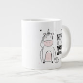 Lass nie deine Träume Jumbo-Tasse (Vorderseite Rechts)