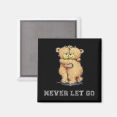 Lass nie "Go Bear Hug" Magnet (Vorderseite/Rückseite)