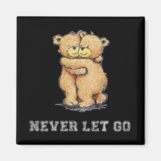 Lass nie "Go Bear Hug" Magnet (Vorne)