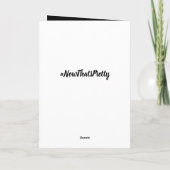 Lass nie jemandem, der deine Glanzkarte auszieht Karte (Rückseite)