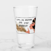 "Lass nie jemandem, der deinen Spargel verdutzt" Glas (Vorderseite)