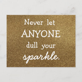 Lass nie jemandem, der deinen Spargel verwirft - G Postkarte