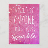 Lass nie jemandem, der deinen Sparkle verdutzt - P Postkarte (Vorderseite)