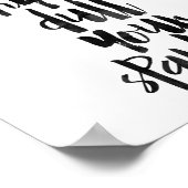 Lass nie jemandem, der deinen Sparkle verwirft Poster (Ecke)