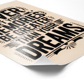 Lass niemals deine Erinnerungen größer als dein Tr Fotodruck (Ecke)