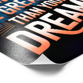 Lass niemals deine Erinnerungen größer als dein Tr Fotodruck (Ecke)