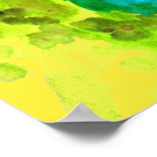 Lass niemals deine Träume, inspirierende Zitate Poster (Ecke)