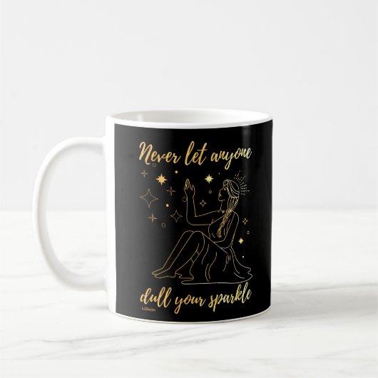 LASS NIEMAND DULI SPARKLE inspirierend Kaffeetasse (Links)