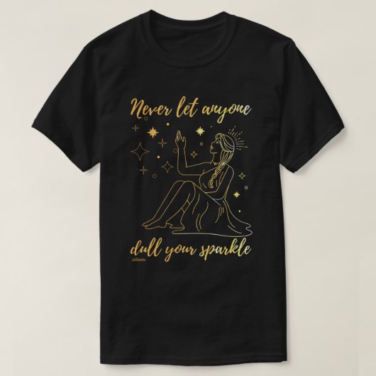 LASS NIEMAND DULI SPARKLE inspirierend   T-Shirt (Design vorne)