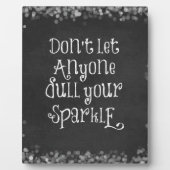 Lass niemandem, dein Sparkassangebot zu verwässern Fotoplatte (Vorderseite)