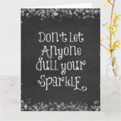 Lass niemandem, dein Sparkassangebot zu verwässern Karte (Gelbe Blume)